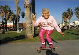woman on skateboard